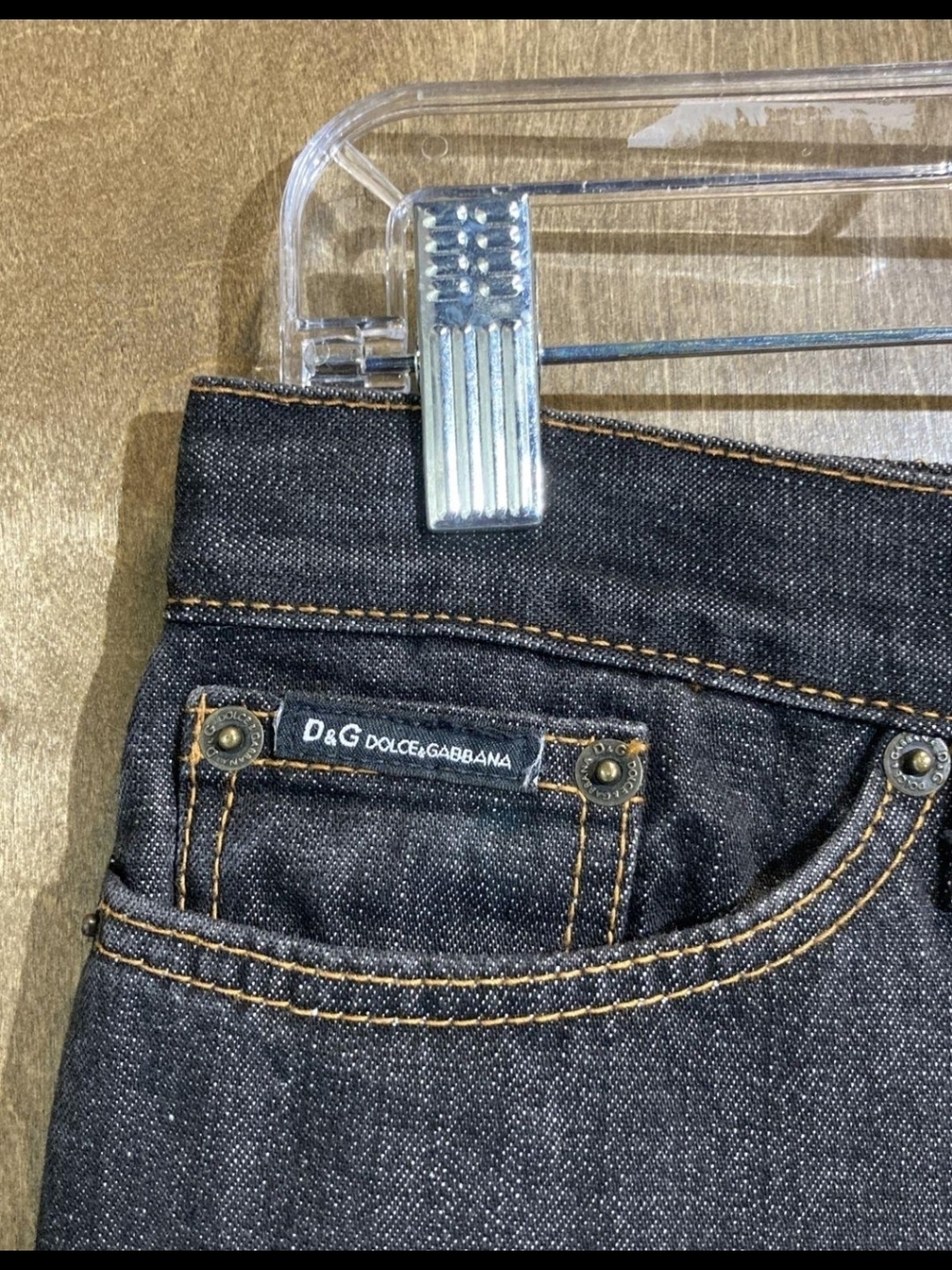 Authentic Dolce & Gabbana Women's Dark Indigo Wide Leg Jeans - Picture 3 of 8